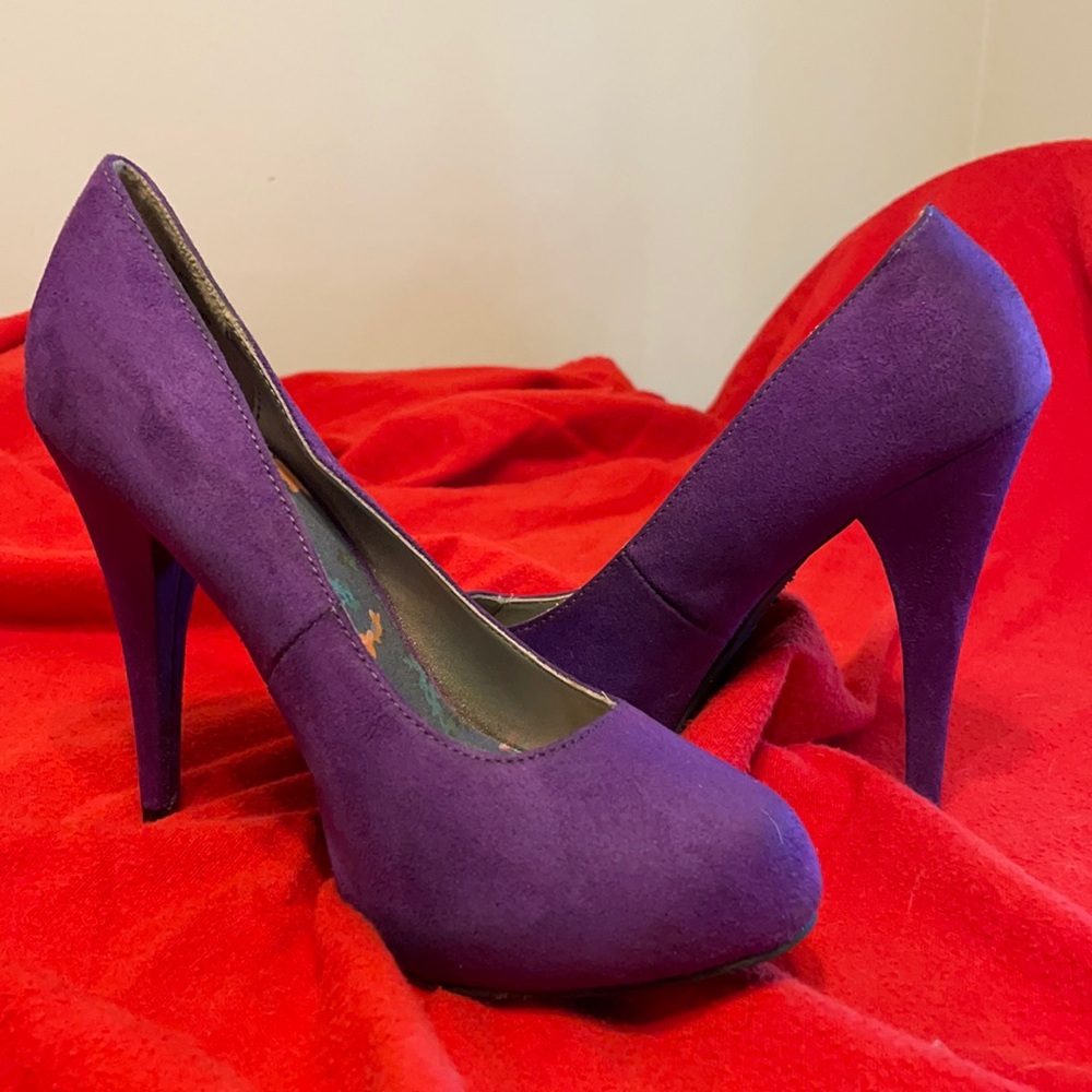 Purple Suede 5” Stilettos